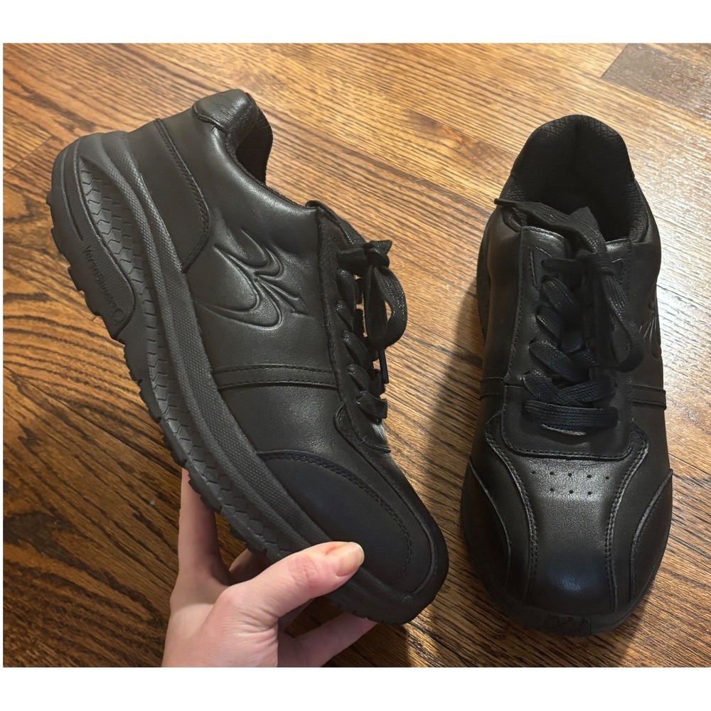 Gravity Defyer | Women's Cloud Walk Shoes Black Leather TB9029FBL Sz 11